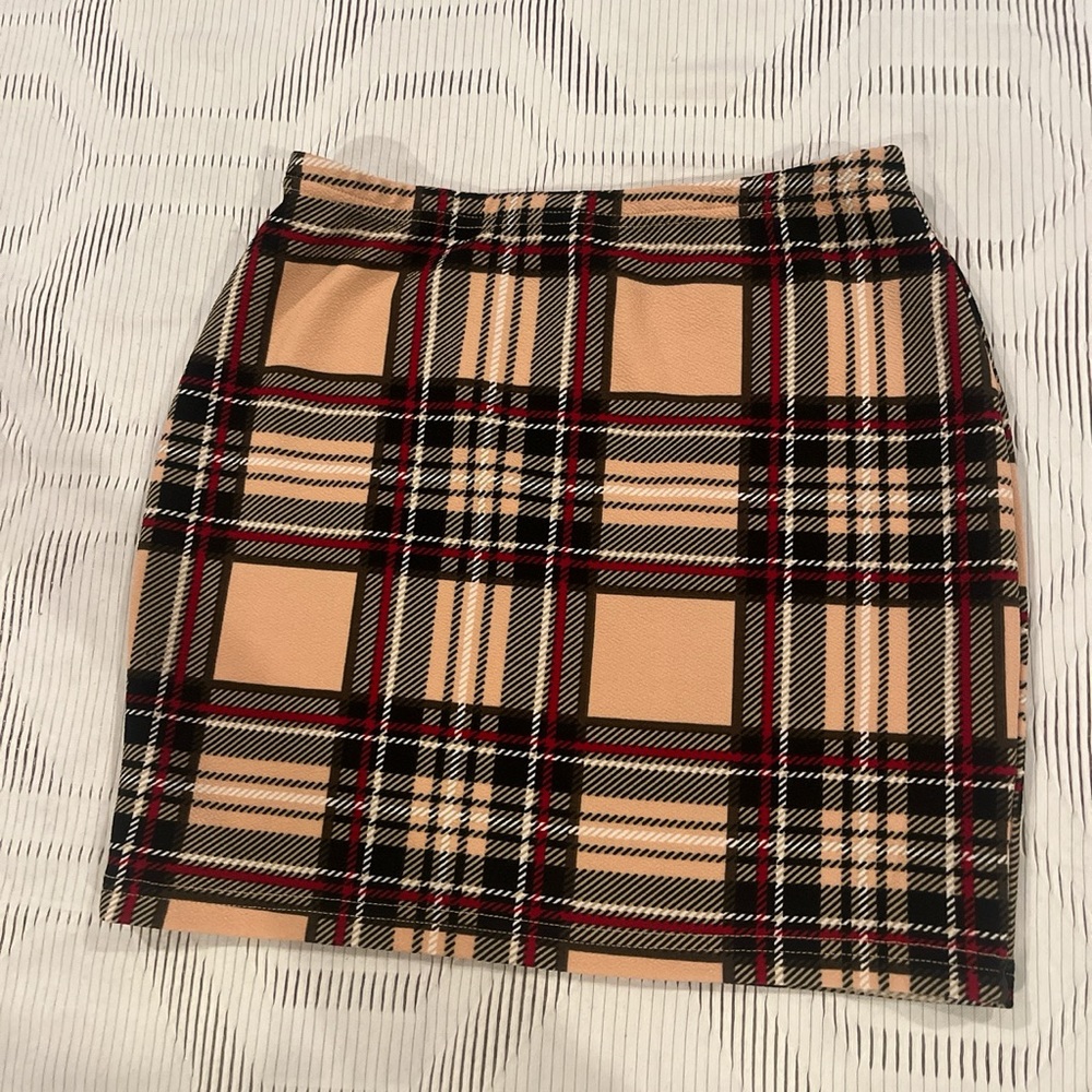 SHEIN Plaid Mini Skirt Womens sz Small